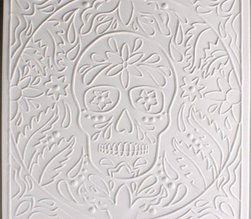 Textured Fusing Tile - Day of the Dead